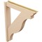 Ekena Millwork 6-in W x 36-in D x 44-in H Funston Trad Rough Cedar Woodgrain TimberThane Outlooker, Primed Tan OUTUR060X36X44FST04RCPR - alternate 4